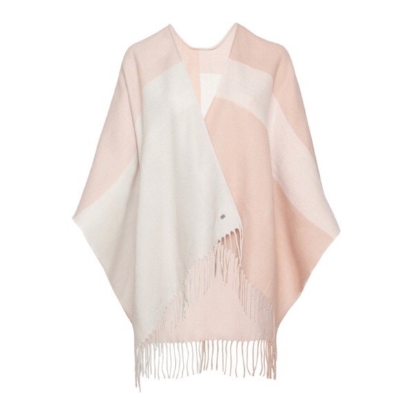 Soia & Kyo Mirel Fringe Scarfigan Shawl Wrap Poncho Cardigan OS NWT - Picture 7 of 16